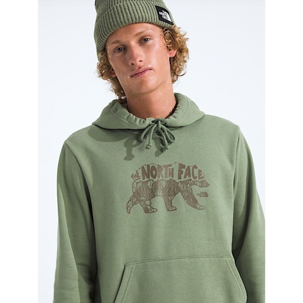 The North Face Mens Evolution TNF™ Bear Hoodie Graphic Sage Green Largr NWT soft